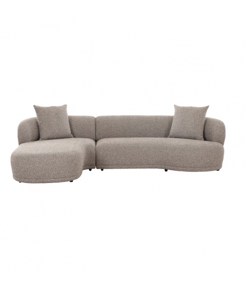 Venstrevendt Kingston sofa med 2 puder i brun