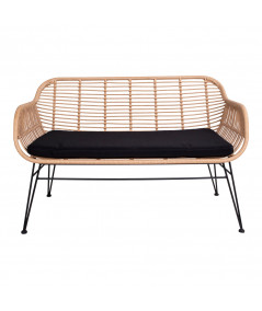 Trieste Sofa - Sofa i naturligt polyrattan med hynde