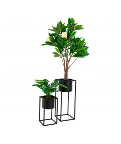 Marla Blomsterstandere - 2 blomsterstandere i sort