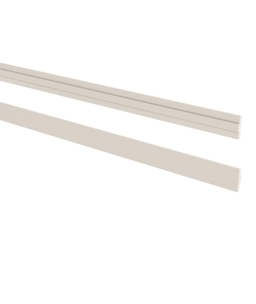 Mellemliste Herrgård hvid 2400x50 mm FSC