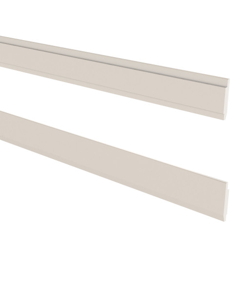 Fodpanel Herrgård hvid 2400x100 mm FSC