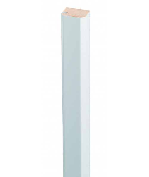 Afslutningsliste Solliden hvid-folie mdf 824x25x19 2-stk.