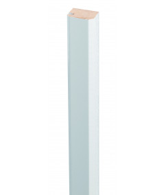Afslutningsliste Solliden hvid-folie mdf 824x25x19 2-stk.