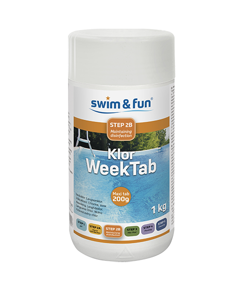 Klor WeekTab langsomklor tabletter 200g 1 kg