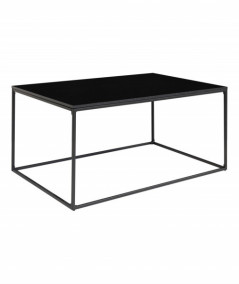 Vita coffe table/sofabord med sort bordplade