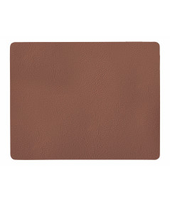 Dækkeserviet - Quadro recycled læder cognac