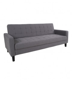 Milton Sovesofa - Sovesofa i mørkegrå med ben i birketræ. Mulighed for opbevaring under sædet.