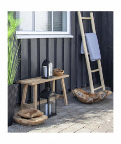 Kos lanterne, 2 Lanterner i sort med håndtag