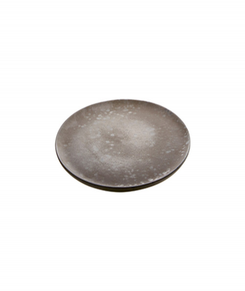 Raw middagstallerken brun spotted - 28cm