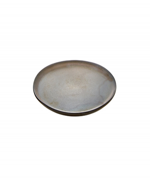Raw middagstallerken brun metallic - 28cm