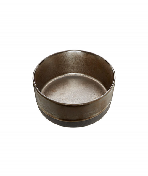 Raw suppetallerken brun metallic - d19,4 x h4,5 cm