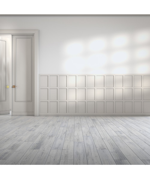 Vægpanel Herregård i hvid