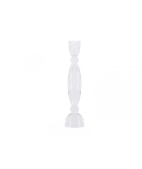 Anemone lysestage i klar glas - 26 cm