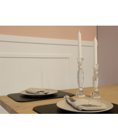Anemone lysestage i klar glas - 26 cm