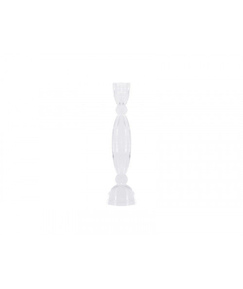 Anemone lysestage i klar glas - 22 cm