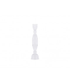 Anemone lysestage i klar glas - 22 cm