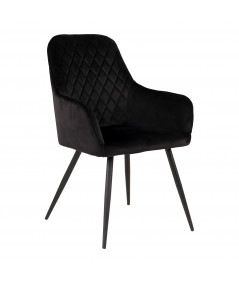 Harbo spisebordsstol i sort velour