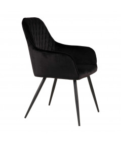 Harbo spisebordsstol i sort velour