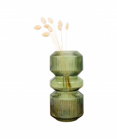 Vase i grøn glas