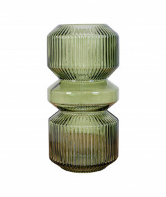Vase i grøn glas