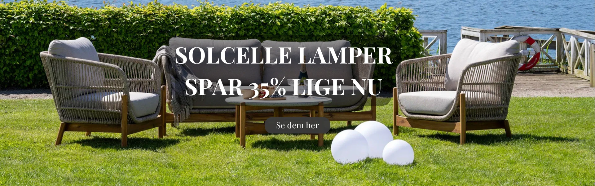 Spar 35% på runde solcellelampe